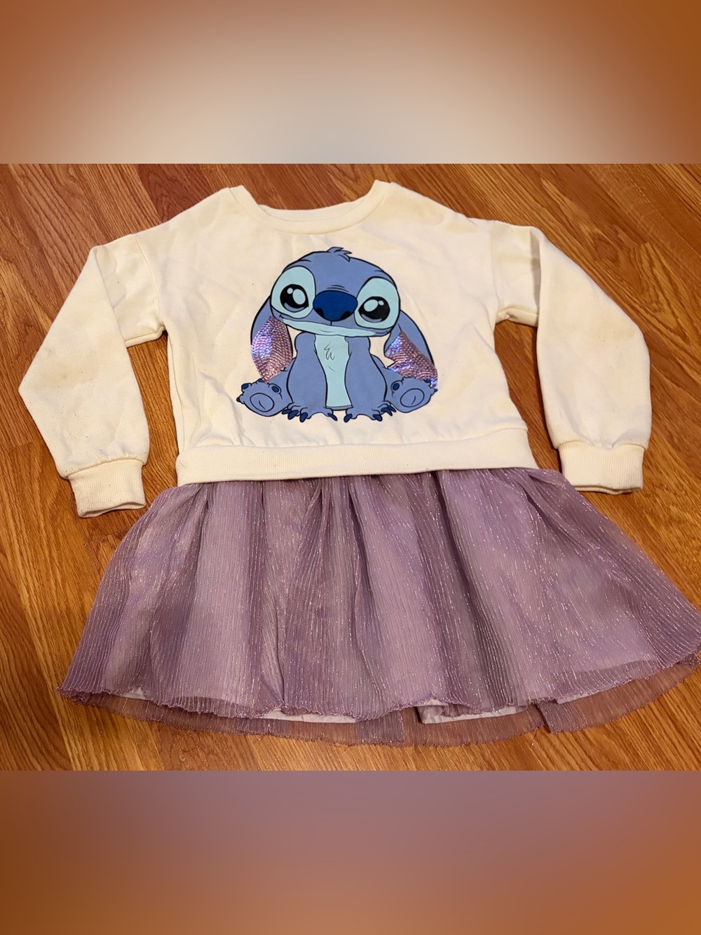 Disney Stitch Girls Tulle Dress Size 5 Lilo & Stitch